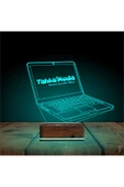 Kirppi 3d Lamba Laptop Notbook Bilgisayar Kişiye Özel Masa Gece Lambası - 3