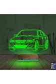 Kirppi 3d Lamba Spor Araba Bmw Kişiye Özel Masa Gece Lambası - 6