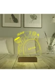 Kirppi 3d Lamba Güzellik Uzmanı Hediye Makyaj Çantası Kişiye Özel Masa Gece Lambası - 6