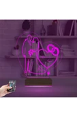 Kirppi 3d Lamba Gelin Damat Alyans Yüzük Seviliye Hediye Kişiye Özel Masa Gece Lambası - 4