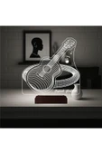 Kirppi 3d Lamba Klasik Gitar Enstrüman Gitarist Hediye Kişiye Özel Masa Gece Lambası KRPP3DK377 - 6