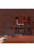 Kirppi 3d Saat Lamba Yunus Balığı V1 Masa Gece Lambası - 14