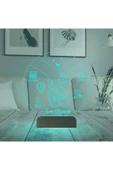 Kirppi 3d Lamba Yeni Doğan Bebek Hediye V1 Kişiye Özel Masa Gece Lambası - 3