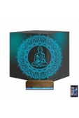 Kirppi 3d Lamba Mandala Yoga Masa Gece Lambası - 1