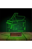 Kirppi 3d Lamba Piyano Müzik Piyanist Kişiye Özel Masa Gece Lambası-1 - 7