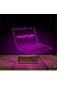 Kirppi 3d Lamba Laptop Notbook Bilgisayar Kişiye Özel Masa Gece Lambası - 5