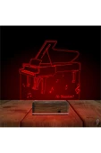 Kirppi 3d Lamba Piyano Müzik Piyanist Kişiye Özel Masa Gece Lambası-1 - 4
