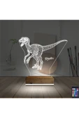 Kirppi 3d Lamba Dinozor Raptor Masa Gece Lambası - 2