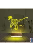 Kirppi 3d Lamba Dinozor Raptor Masa Gece Lambası - 5