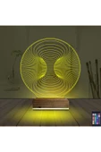 Kirppi 3d Lamba Geometrik Dekoratif V11 Masa Gece Lambası - 5