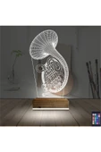 Kirppi 3d Lamba Korno Enstrüman Müzik Masa Gece Lambası - 2