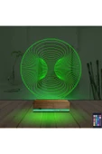 Kirppi 3d Lamba Geometrik Dekoratif V11 Masa Gece Lambası - 6