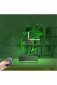 Kirppi 3d Saat Lamba Yunus Balığı V1 Masa Gece Lambası - 6