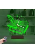 Kirppi 3d Saat Lamba Öğretmen Hediye Kitap Tasarım Kişiye Özel Masa Gece Lambası - 13