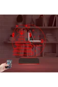 Kirppi 3d Saat Lamba Baykuş Kitap Öğretmene Hediye Kişiye Özel Masa Gece Lambası - 12