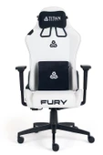 Titanseat Fury Leather White Oyuncu Koltuğu - 1