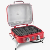 Kenmore KT-R40003-RD Gazlı 2 Ocaklı Masa Üstü Barbekü - Kırmızı - 4