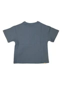 SCE-1438 SERBEND KIDS CEPLİ OVERSİZE ERKEK ÇOCUK TİŞÖRT - 2