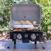 Kenmore KT-R40003-BK Gazlı 2 Ocaklı Masa Üstü Barbekü - Siyah - 8