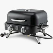 Kenmore KT-R40003-BK Gazlı 2 Ocaklı Masa Üstü Barbekü - Siyah - 1