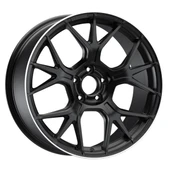 EMR-S1047-13 9.5x19" -5x112 ET48 66.6 Matt Black Lip Diamond Jant (4 Adet) thumbnail 1