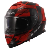 LS2 STORM 2 TRACKER KASK SİYAH - KIRMIZI - 1
