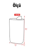 İronika Silikon Kapaklı Ölçekli Toz Sıvı Tablet Deterjan Saklama Kabı Kutusu 2100 Ml - 3