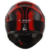 LS2 STORM 2 TRACKER KASK SİYAH - KIRMIZI - 4