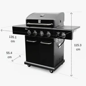 Kenmore PG-40409S0LB Gazlı 4 Ocaklı Barbekü - İnox - 5