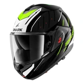 SHARK OXO RYDGER SİYAH BEYAZ SARI ÇENE AÇILIR KASK thumbnail 1