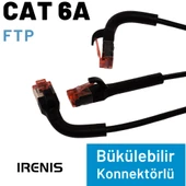 IRENIS 25 cm CAT6A U/FTP 90 Derece Bükülebilir Kablo thumbnail 3
