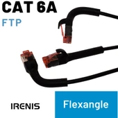 IRENIS 50 cm CAT6A U/FTP 90 Derece Bükülebilir Kablo thumbnail 3