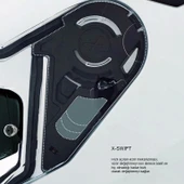 NEXX SX.100 GIGABOT KASK MAT GRİ - KIRMIZI - 2