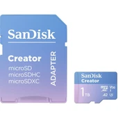 SanDisk Creator 1TB 190/130MB/s microSDXC UHS-I A2 V30 Adaptörlü Hafıza Kartı SDSQXAV-1T00-IN6MS - 2