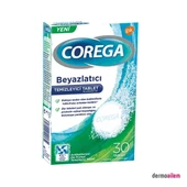 Corega Diş Protez Temizleyici Beyazlatıcı Tablet 30Lu - 1