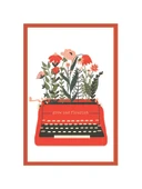 Kök Sal ve Çiçek Aç   Grow and Flourish   İlham Veren Hediye Not Kartı & Kartpostal  10x15 cm - 1