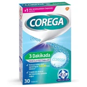 Corega Protez Temizleyici Tablet 30Lu - 1