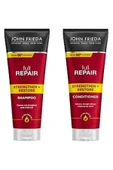 John Frieda Full Repair  Onarıcı Saç Şampuanı + Saç Kremi 2 li AVantaj Seti - 1