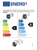 Pirelli 195/65R15 91V Cınturato All Season Plus C-B-71 4 Mevsim Oto Lastiği (Üretim Yılı: 2025) thumbnail 2
