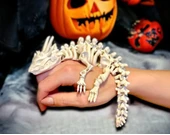 Hareketli İskelet Ejderha Figürü  Oynar Eklemli Dekoratif Oyuncak Koleksiyonluk Sürüngen - 1