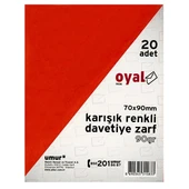 Umur Oyal Renkli Zarf 70*90 Mm - 1