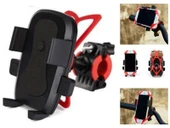 Lastik Destekli Standlı Bisiklet Telefon Tutucu Telefon Tutucu Aksesuarları Gidon Telefon Tutucusu - 1