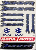 A4 Motosiklet Stickerları – Kendinden Yapışkanlı Dekoratif Etiket Seti - 9