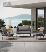 Kagu Ultralounge Bahçe Balkon Cafe Koltuk, Kanepe Oturma takımı - 1