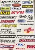 A4 Motosiklet Stickerları – Kendinden Yapışkanlı Dekoratif Etiket Seti - 3