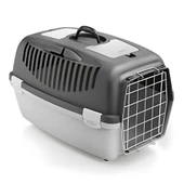 Stefanplast Gulliver 3 Metal Kapılı Taşıma Çantası Koyu Gri 64x40x38Cm - 1