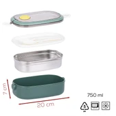 Porsima 3114-2 Stainless Steel Vakumlu Lunch Box Sefer Tası Yeşil thumbnail 5