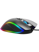 Claw's Nova V1 12800 Dpi Wide RGB Özel ABS Doku & Claw's Reflex Örgü Kablolu Ekstra Fire Butonlu Gaming Mouse - Siyah thumbnail 3