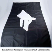70x105cm Alpaka Kumaş Türk Bayrağı ve 100x150cm Raşel Kumaş Beyaz Kayı Boyu IYI Sancak 2 Bayrak Set - 6
