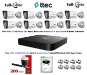 Ttec 2mp Dahili Sesli Ve Gece Renkli 8 Kameralı 500GB Disk Tak Çalıştır Hazır IP Kamera Seti thumbnail 1